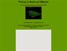 Tablet Screenshot of boulevardbilliards.com